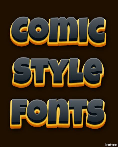 Comic Style Fonts Text Effect and Logo Design Font