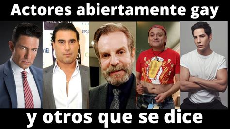 Actores Abiertamente Gay Y Otros Que Se Dice Pero No Han Salido Del Closet YouTube