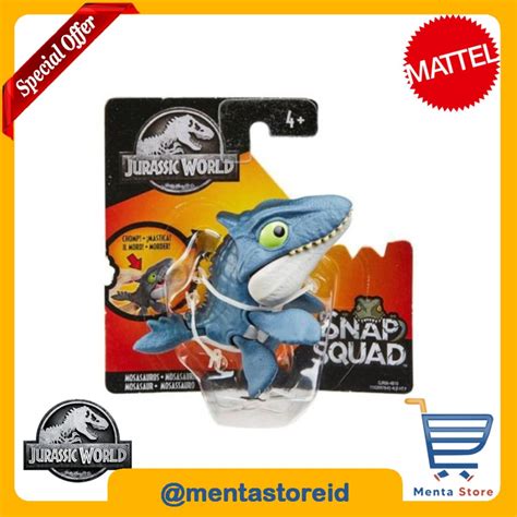 Jual Jurrasic World Snap Squad Mosasaurus Mainan Action Figure