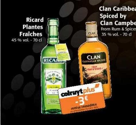 Promo Ricard Plantes Fra Ches Clan Caribbean Spiced By Clan Campbell