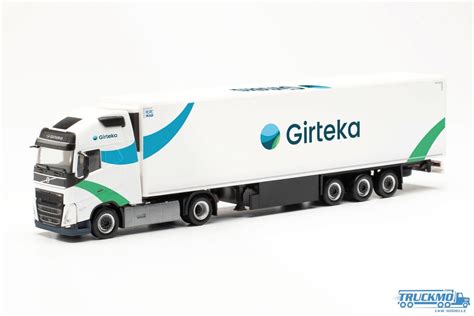 Herpa Girteka Volvo FH Globetrotter XL Reefer Box Semitrailer 316460