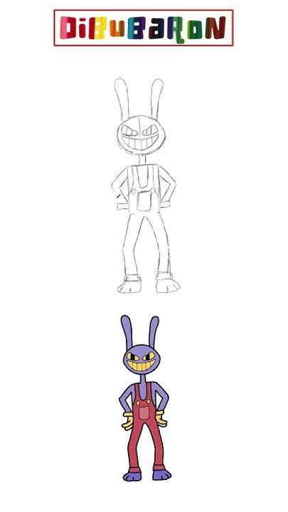 Dibujando A Jax De The Amazing Digital Circus Dibujos Fáciles Youtube