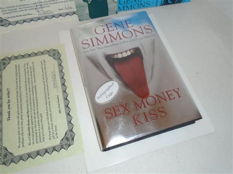 Kiss Gene Simmons Autographed Sex Money Kiss Book With Borders Event