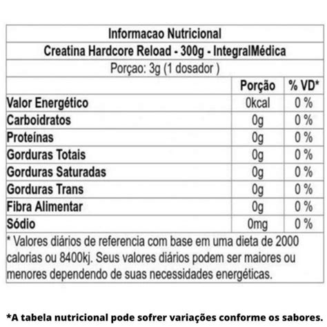 Creatina Hardcore g Integralmedica em Promoção na Americanas