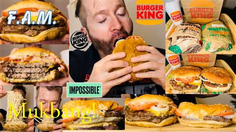 Asmr Mukbang Burger King Impossible Whopper Veggie Whopper Triple