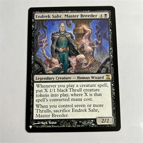 Endrek Sahr Master Breeder Cmm Commander Masters Black Mtg Magic