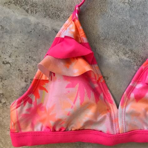 Justice Swim Justice Girls Bikini Swim Top Padded Pink Poshmark