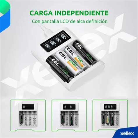 Cargador Pilas Recargables Aa Aaa Usb Inteligente Ebl Lcd En Venta En