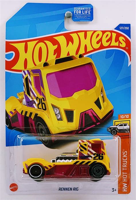 Hot Wheels 2022 Collector 127250 Hw Hot Trucks 1010 Rennen Rig Kmj Diecast Ii