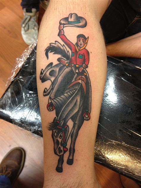 Traditional Cowboy Tattoo | Cowboy tattoos, Traditional tattoo art