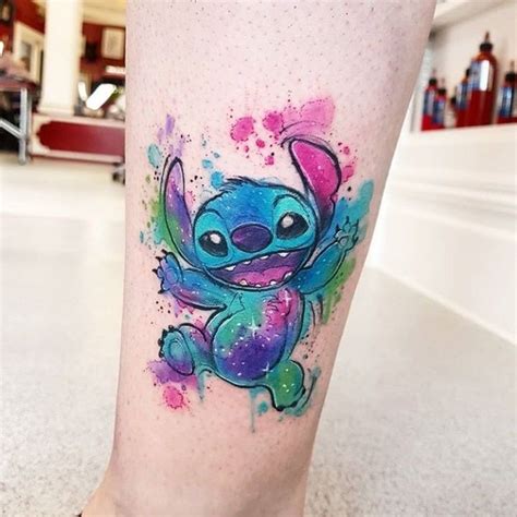 Watercolor Stitch In Disney Stitch Tattoo Disney Watercolor