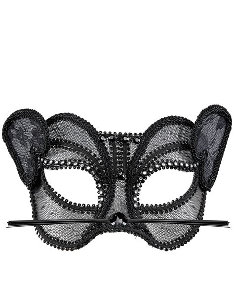 Demi Masque Chat Sexy En Dentelle Femme Deguise Toi Achat De Masques