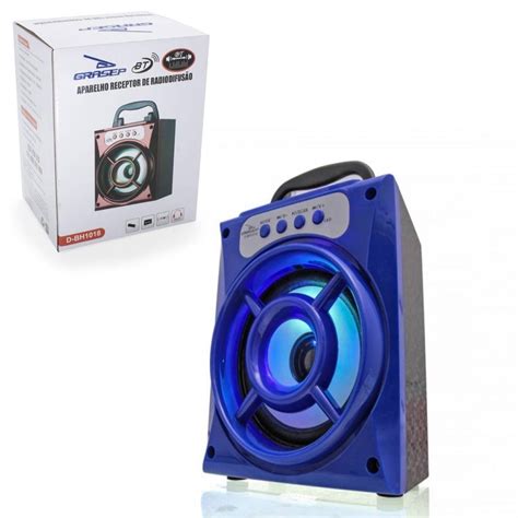 Caixa De Som Portátil Bluetooth Grasep D G123 Lojas Emix Encontre