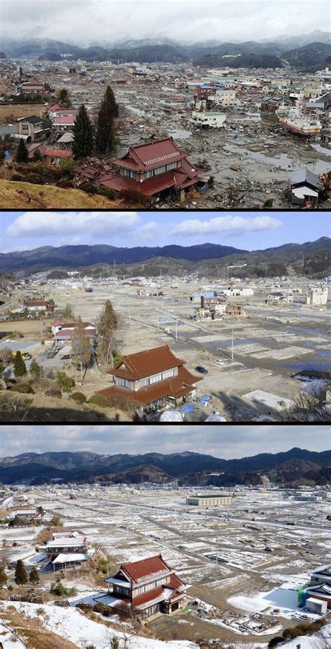 Before And After Pictures of Japan’s Tsunami Cleanup Progress 2011