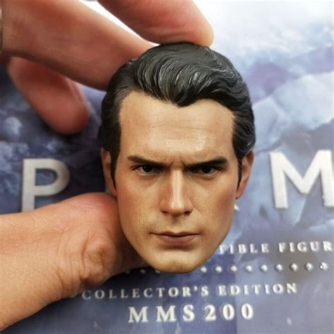 Head Sculpt Hot Toys Superman Ht Mms Man Of Steel Collectible Figure Ebay