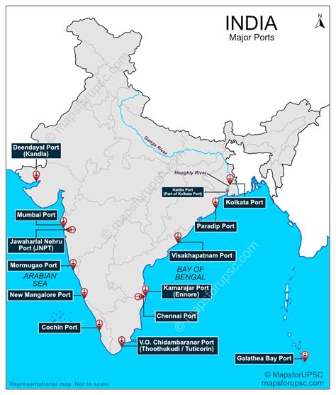 major ports  india map india map india world mapindia