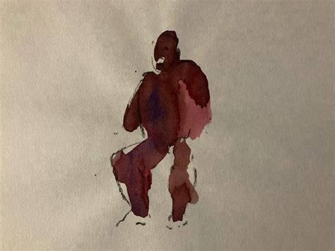 VERY NICE DRAWING Watercolour Pencil Nude Man Art Portrait Second Pint 20th 76 75 PicClick UK