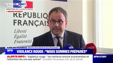 Aurélien Rousseau ministre de la Santé sur la canicule Les messages