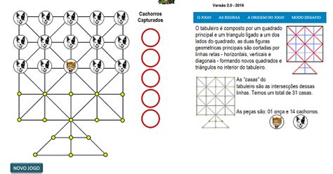 Jogo da Onça: Tabuleiro virtual do Jogo da Onça