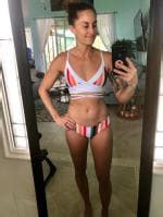 ZAFUL Colorful Striped Criss Cross Bikini Set In MULTI A ZAFUL