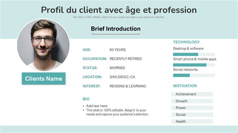 Modèle de profil professionnel indispensable avec des exemples et des