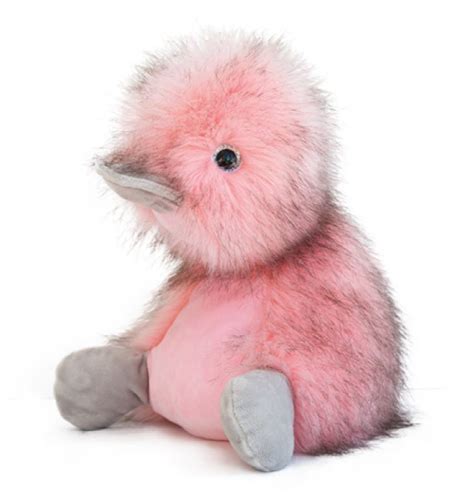 Histoire d Ours Peluche Canard Coin Coin Panaché Rose Blush 30 cm