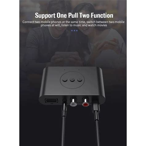 Bluetooth 5.0 vevő zenéhez BLS-B21 nfc, rca, USB 3.5mm auto5V DC fekete ...