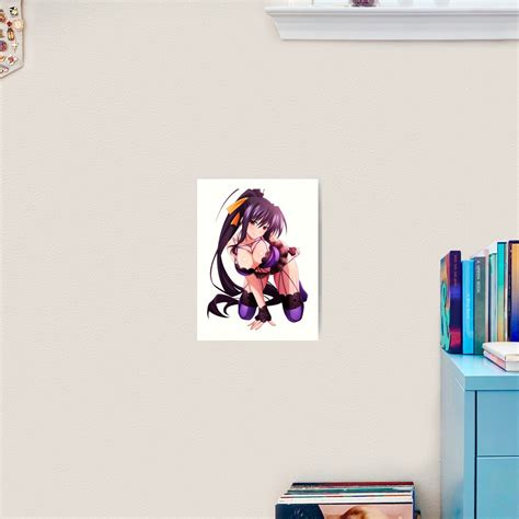 Sexy Himejima Akeno Tits Lewd Boobs Cute High School Dxd Ecchi Hot Hentai Girl Kunstdruck