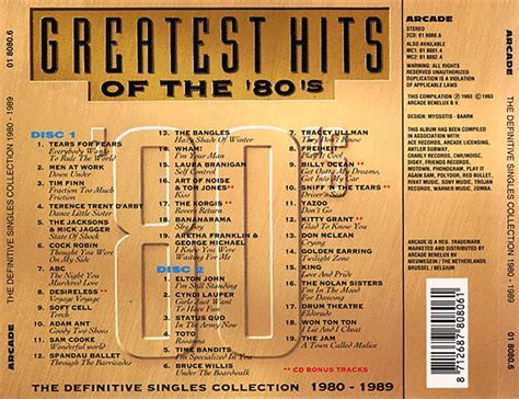 Greatest Hits Of The 80 S Vol 2 Various CD Album Muziek Bol