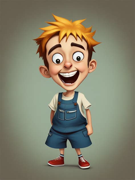 Premium Free Ai Images More Stupid Cartoon Kid With Stupid Sights