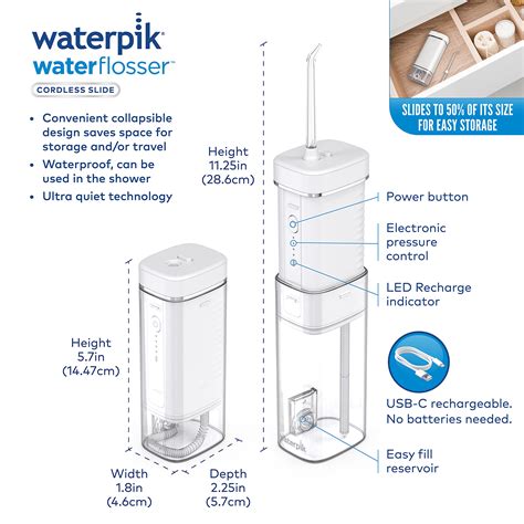 Mua Cordless Slide Professional Water Flosser, Portable Collapsible for