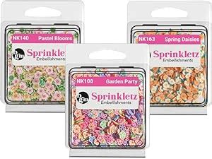 Amazon Buttons Galore And More Sprinkletz Assorted Flowers Bundle