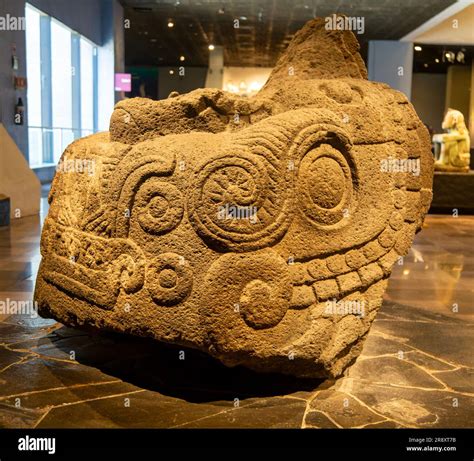 Monumental Xiuhcoatl Stone Sculpture Of Fa Ire Serpent Archaeological