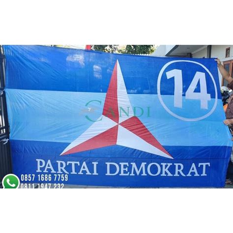 Jual Bendera Partai Demokrat X M Dengan Nomor Shopee Indonesia