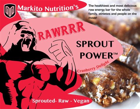 Rawrrr Sprout Power Cranberry Delight 10 Bars Markito Fitness