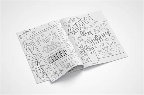 ADULT COLORING BOOK The Art Of Saying Fuck No Behance