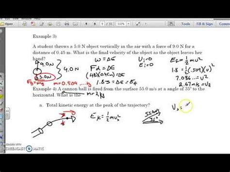 Work Energy Theorem Part Youtube