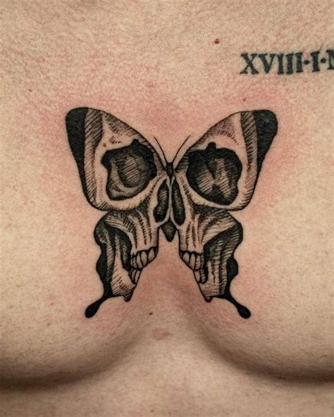 30 Skull Butterfly Tattoo Ideas