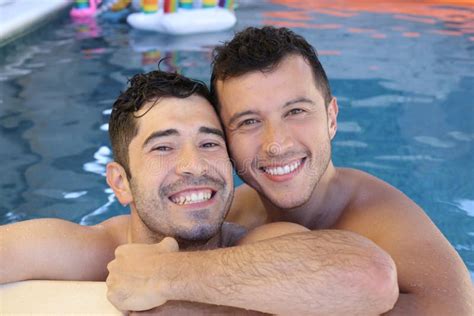 Cute Gay Tourists Representing Diversity Stock Photo Image Of Lifestyle Beach 239286356