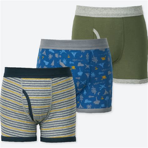 Boys Boxer Briefs 3 Pack Uniqlo Us