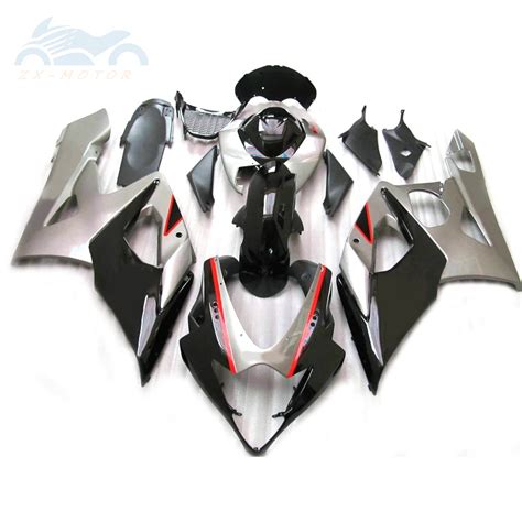 Full Injection Body Fairings Kits For Suzuki Gsxr Silver