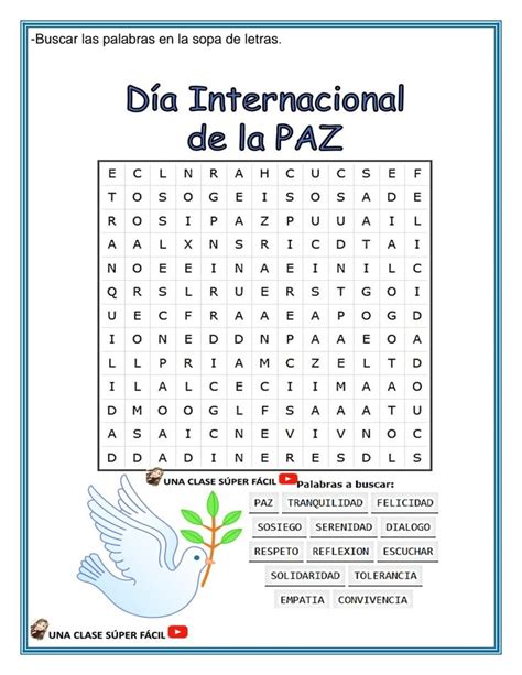 The Spanish Word Search Is Shown In This Image