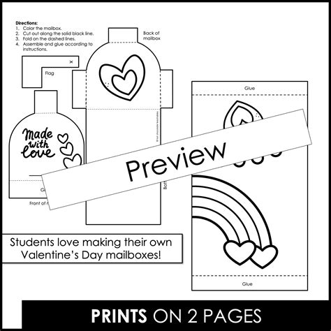 Valentine Crafts Printable