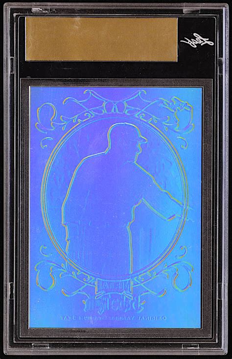 Babe Ruth 2019 Leaf Metal Babe Ruth Collection Yankee Stadium Seats Prismatic Purple Pre