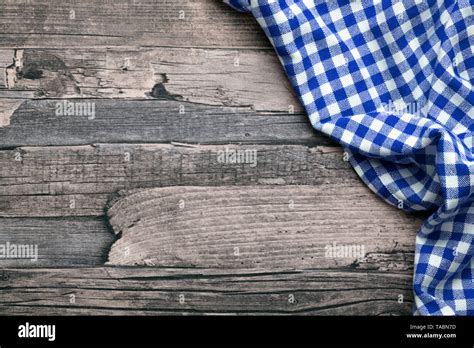 Checkered Fabric Blue Stock Photo Alamy
