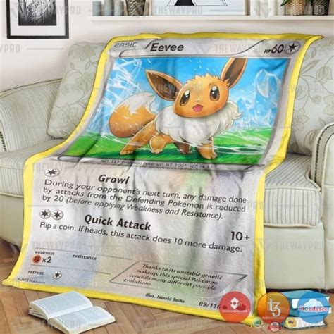 Pokemon Eevee Plasma Freeze Blanket Hot Sale 2025