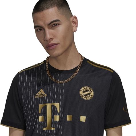 adidas Herren FCB FC Bayern Munich Authentic Away Fußball Trikots Schwarz