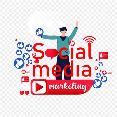 Social Media Concept Vector Hd Png Images Social Media Marketing