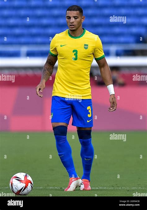 YOKOHAMA, JAPAN - JULY 25: Diego Carlos of Brazil during the Tokyo 2020 ...