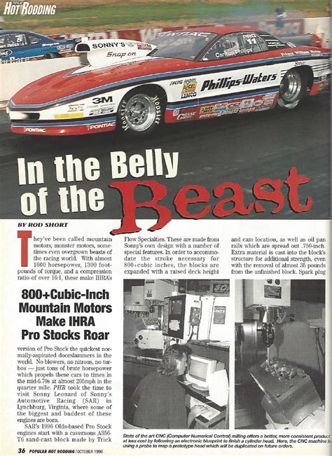 Popular Hot Rodding October 1996 Sonny S Racing Engines